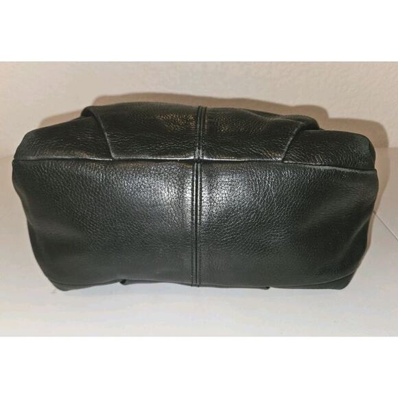 Coach Brooke Bag Purse Satchel Black Pebbled Leather Silver Chain F17165 *Read - Picture 7 of 14